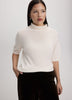 Cashmere-Blend Elbow-Sleeve Turtleneck Sweater