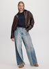 Wide-Leg High-Rise Jean with Elastic Waist - Curvy Fit