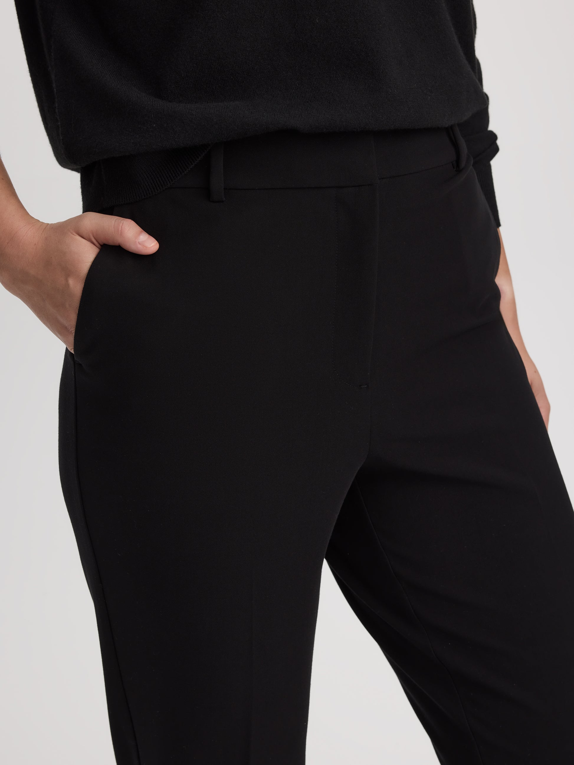 Slim-Leg High-Rise Ankle Pant - Curvy Fit