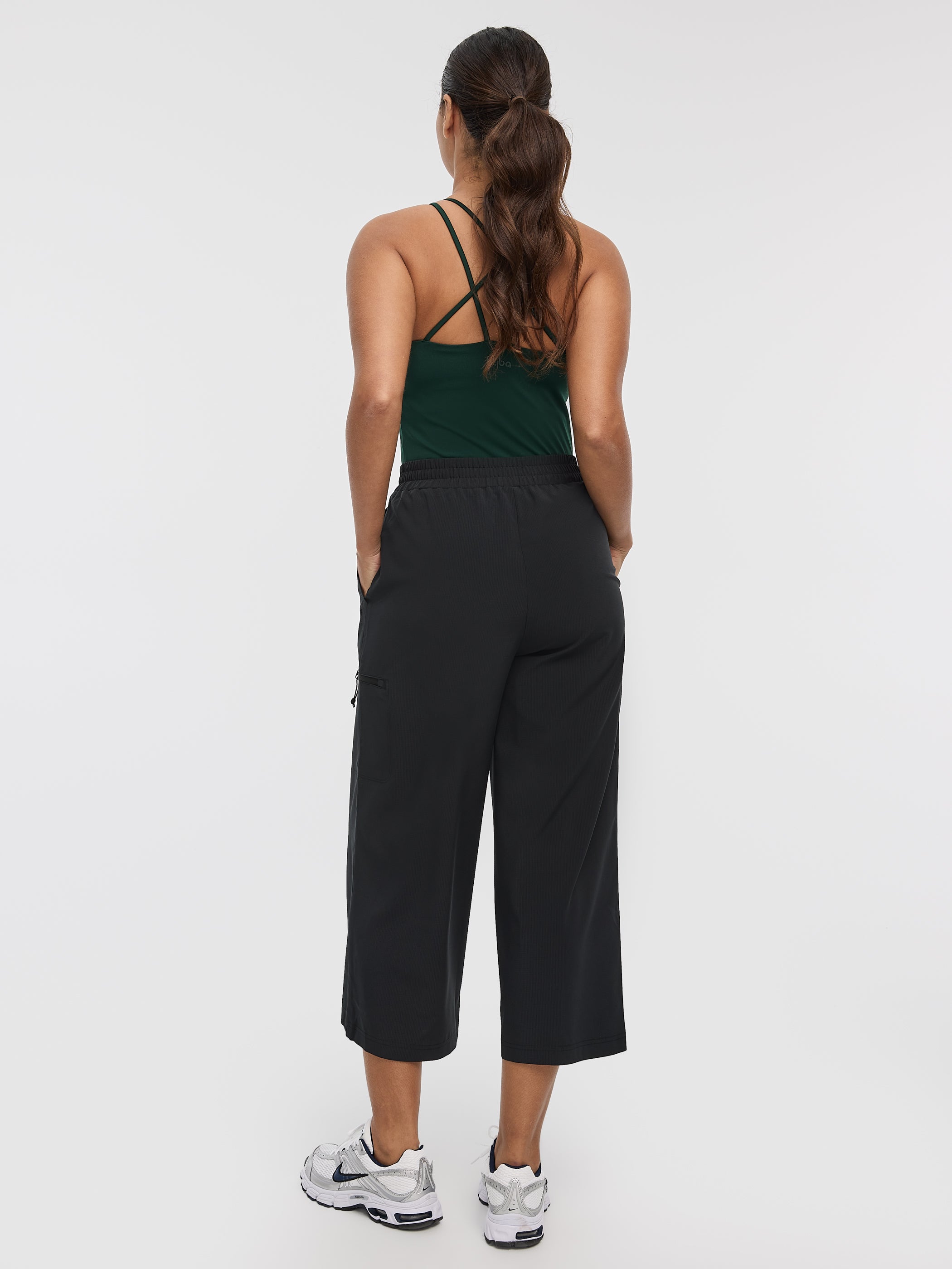 Wide-Leg High-Rise Cropped Pant - Hyba
