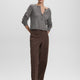 Mid-Rise Baggy Cotton Pants