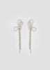 Bow Earrings with Rhinestones