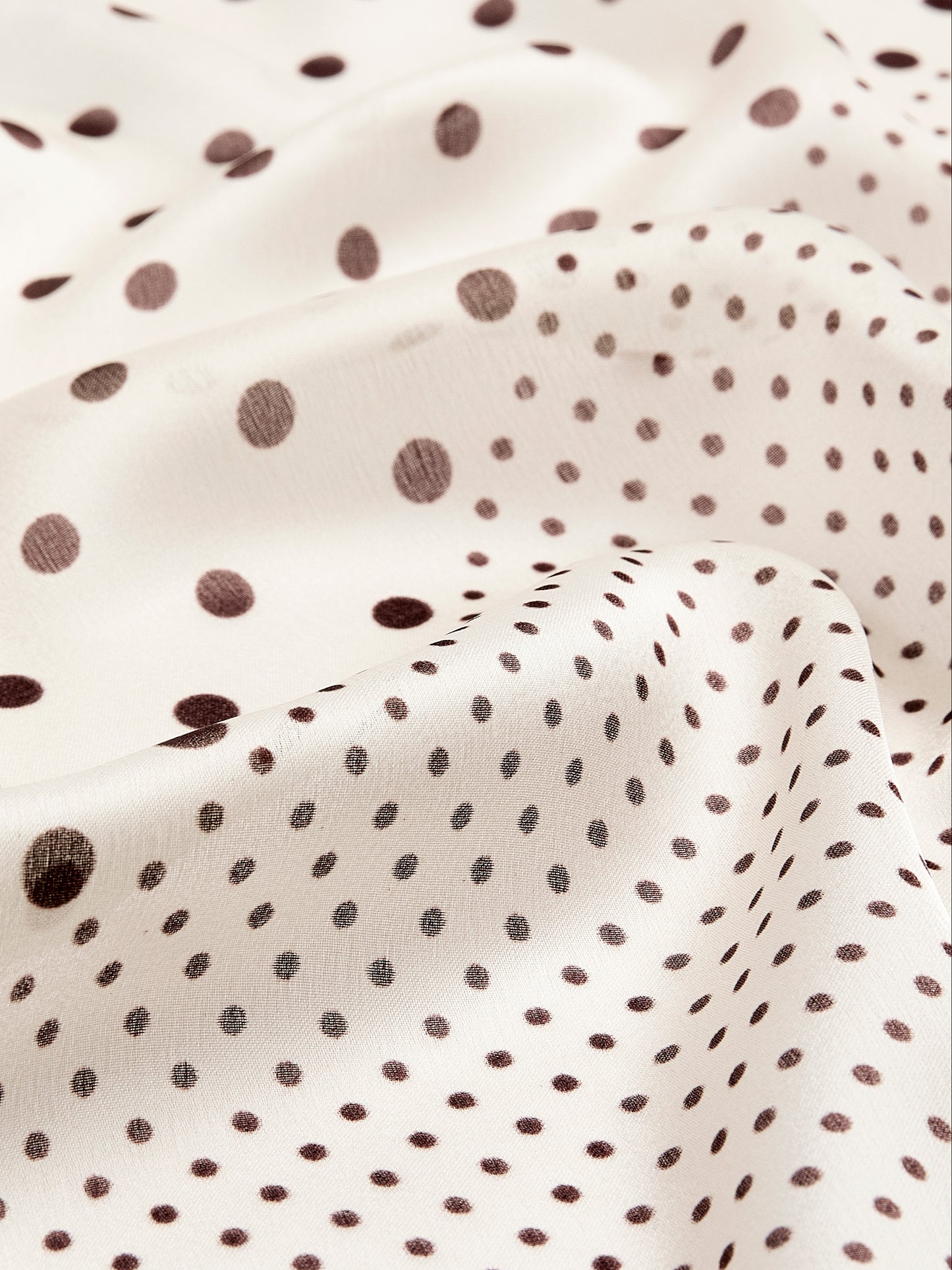 Square Scarf with Dots
