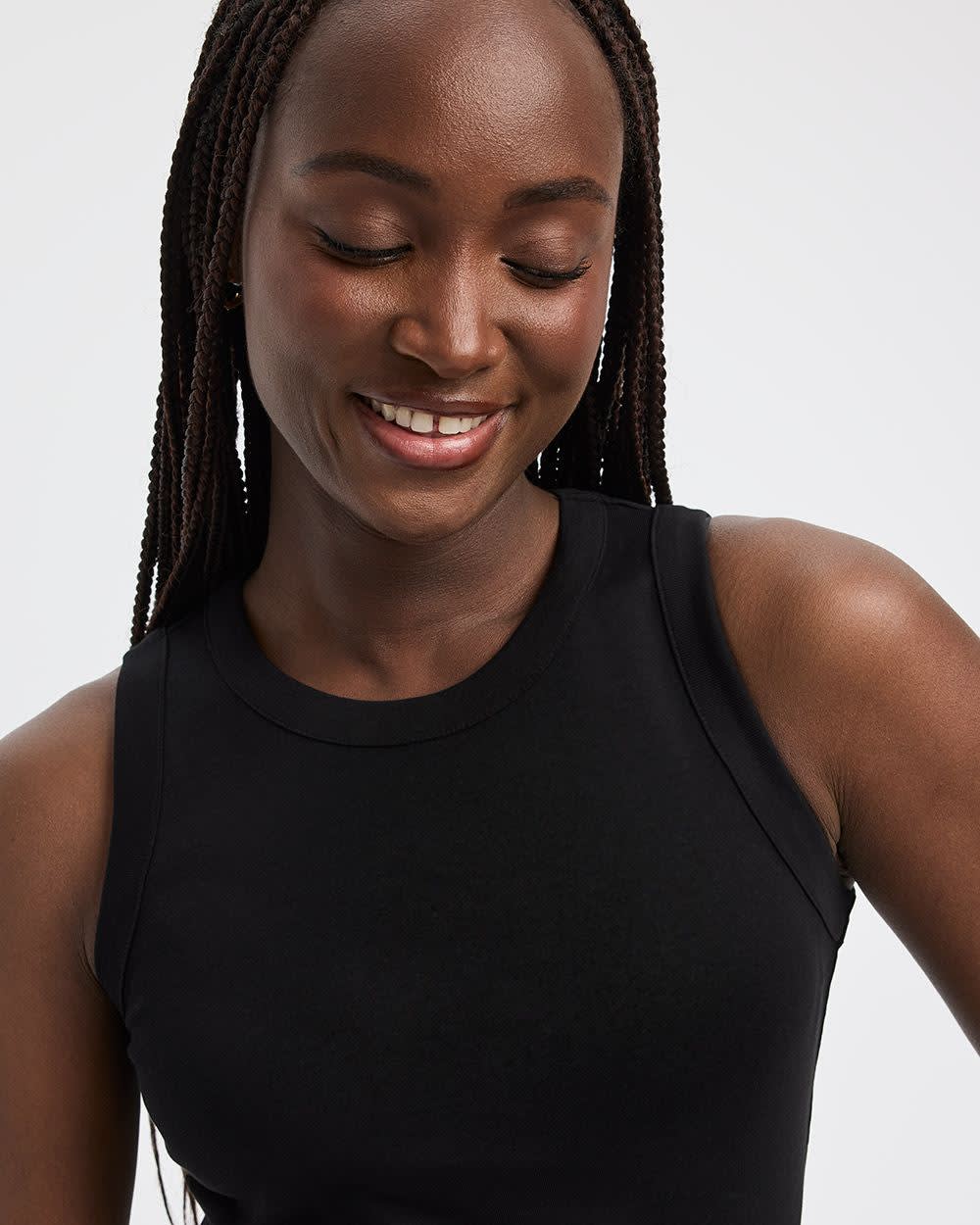 Ribbed Crew-Neck Tank - R Essentials