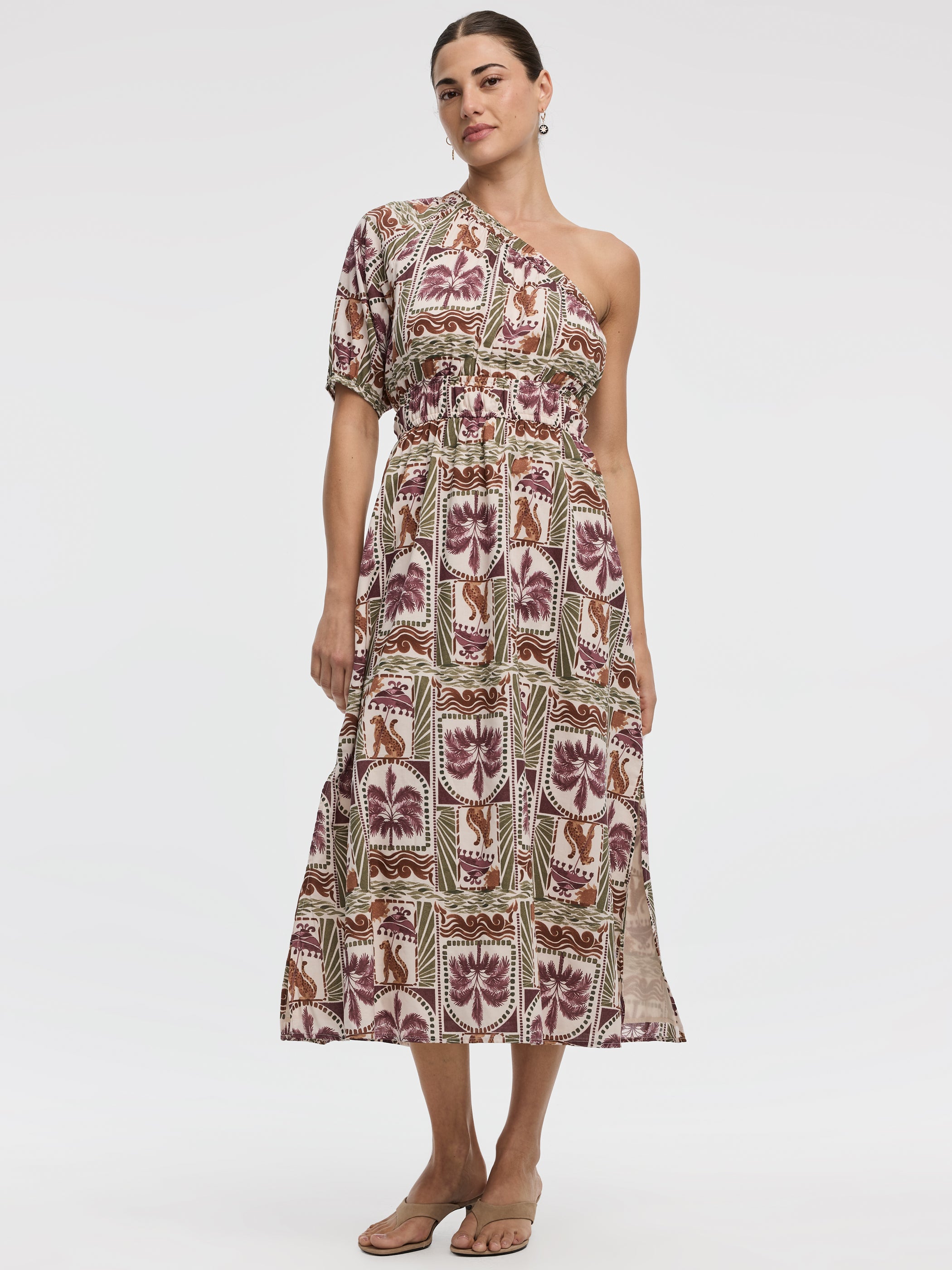 One-Shoulder Maxi Dress