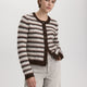Crew-Neck Crop Cardigan