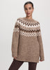 Long-Sleeve Pullover with Fair-Isle Pattern