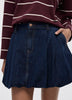 Denim Bubble Miniskirt