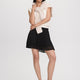 Pleated Chiffon Mini-Skirt