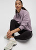 Long-Sleeve Half-Zip Mock-Neck Pullover - Hyba