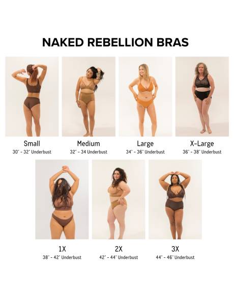 Nude Shade Full Coverage Bralette - Naked Rebellion