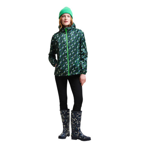 Regatta - Womens/Ladies Orla Kiely Pack-It Leaf Print Waterproof Jacket