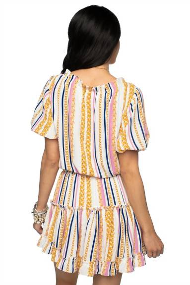BUDDYLOVE - Ray Miami Short Dress W/ Chain Print Detail