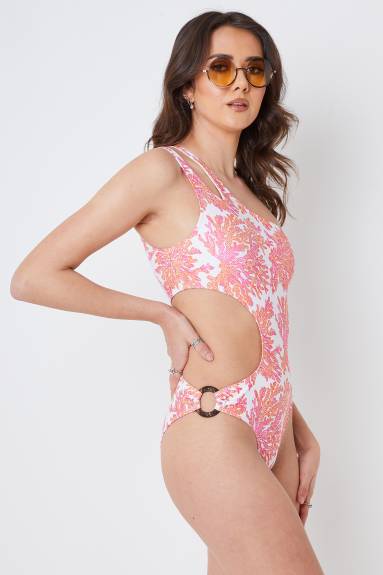 Twill Active Cut out Swimsuit
