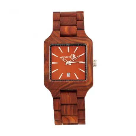Earth Wood - Montre bracelet Arapaho avec date - Kaki/Tan