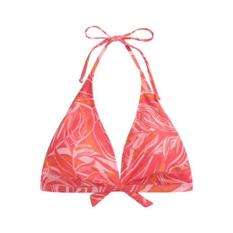 Animal - Womens/Ladies Iona Leaf Print Halter Neck Bikini Top