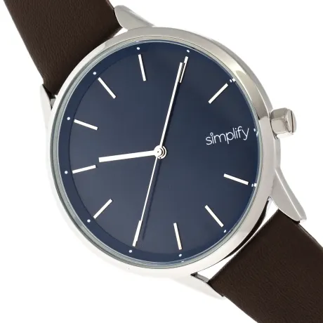 Simplify - The 6700 Series Strap Watch -  Black/Silver