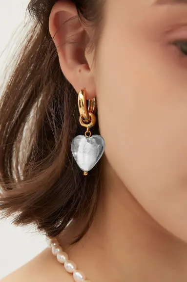 Classicharms-Esmée boucles d'oreilles pendantes en forme de coeur