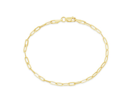 Sterling Forever - 14k Italian Gold Paperclip Chain Bracelet