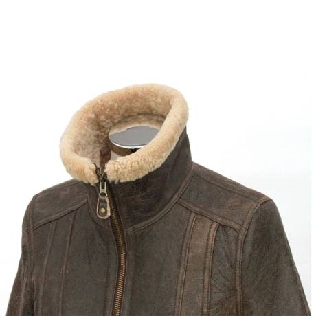 Eastern Counties Leather - Womens/Ladies Krissy Aviator Sheepskin Coat