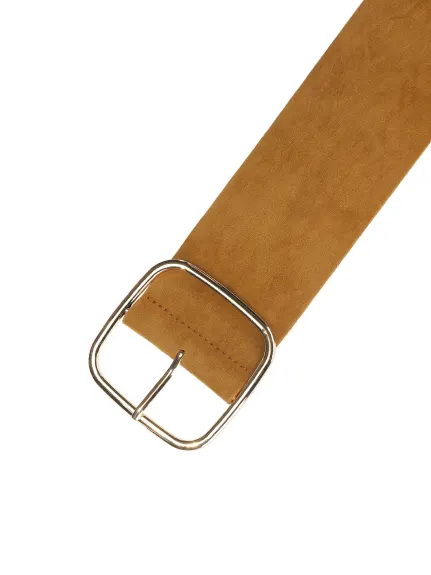 Allegra K- Wide Waist Belts Chunky Buckle Adjustable