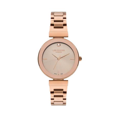 LEE COOPER-Women's Rose Gold 35mm  watch w/Rose Dial