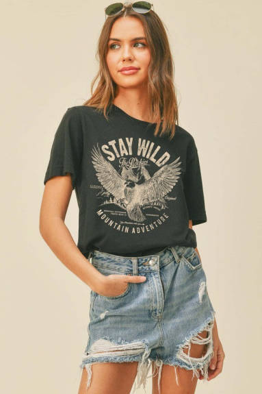 Tee-shirt graphique Stay Wild