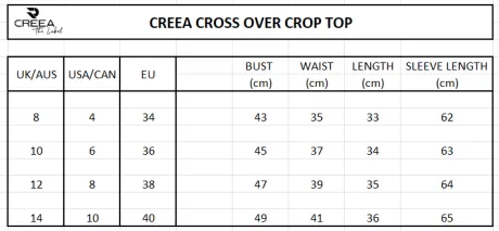 Creea Cross Over Crop Top