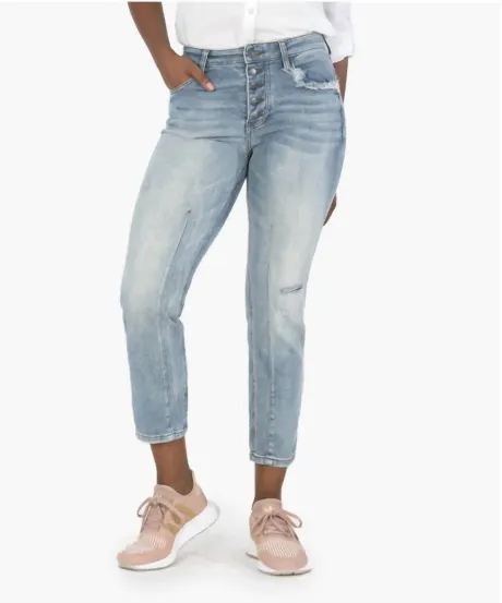 KUT FROM THE KLOTH - Reese High Rise Ankle Straight Jeans