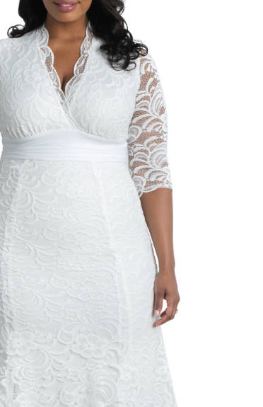 Kiyonna Amour Lace Wedding Gown (Plus Size)