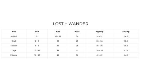LOST + WANDER - Wild Sage Bodysuit