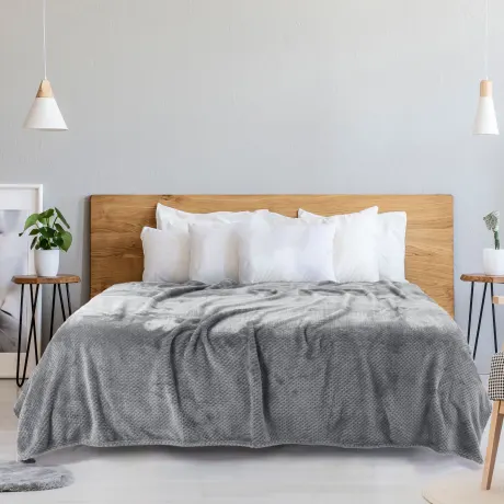 PiccoCasa- couvertures de lit en mollet flanelle (90"x108")