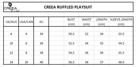 Creea Black Contrast Ruffle Playsuit