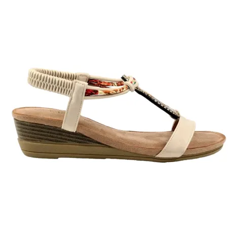 Lunar - Womens/Ladies Genoa Wedge Sandals