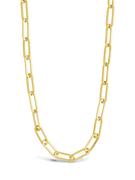 Sterling Forever - 14k Italian Gold Paperclip Chain