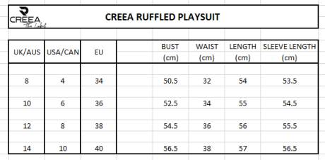 Creea Black Contrast Ruffle Playsuit