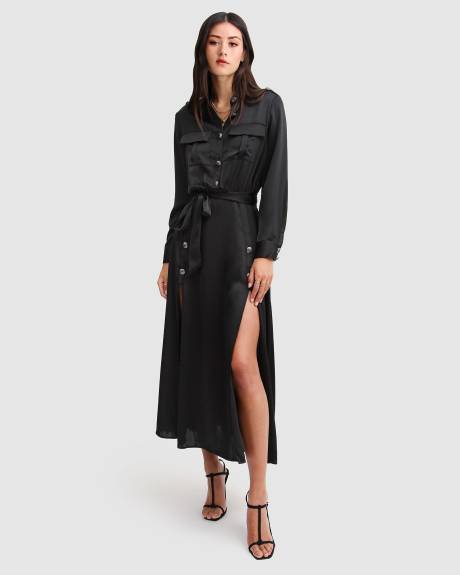 Belle & Bloom Lover To Lover Maxi Shirt Dress
