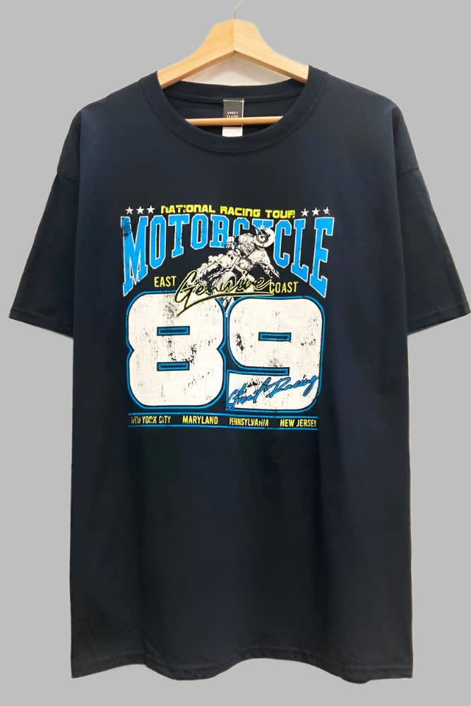 Evercado - T-shirt oversize "East Coast Motorcycle"