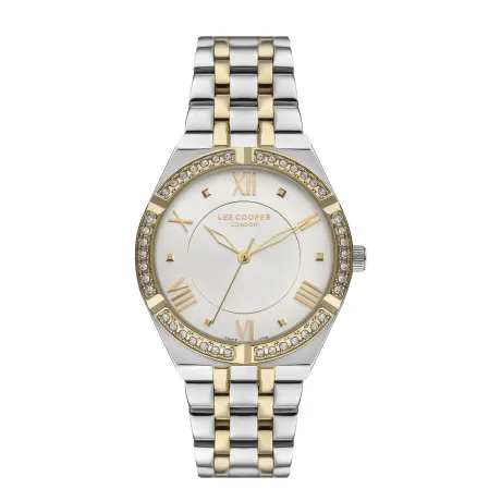 LEE COOPER-Women's Yellow Gold 36mm  watch w/White Dial