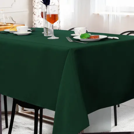 PiccoCasa- Rectangle Wrinkle Table Cover 55x63 Inches