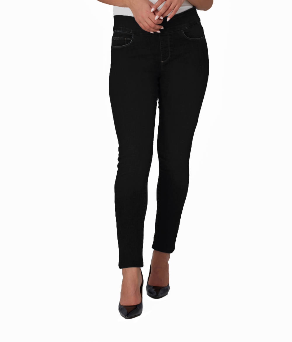 Lola Jeans ANNA-NBLK High Rise Skinny Pull-On Jeans - Reitmans