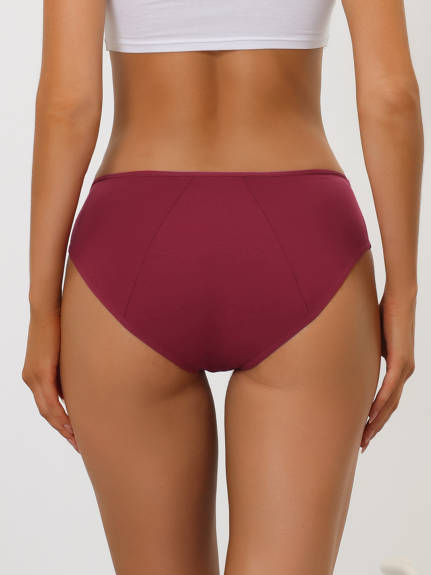 Allegra K- Sous-vêtements menstruels Culotte hipster taille moyenne