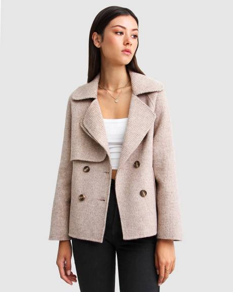 Belle & Bloom I'm Yours Wool Blend Peacoat