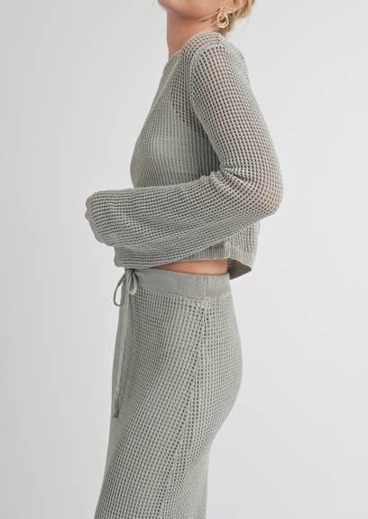 Evercado - Crochet Knitted Crop Top
