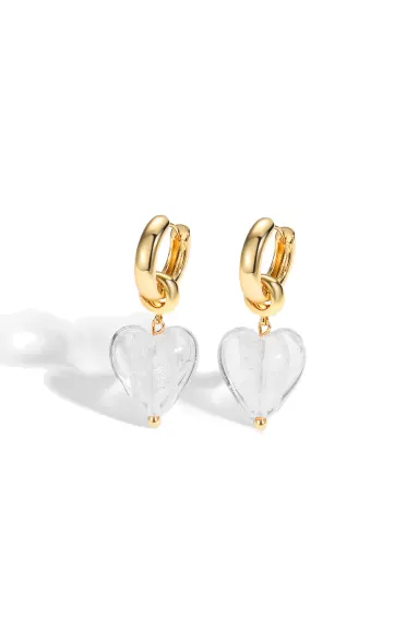 Classicharms-Esmée Glaze Heart Dangle Earrings