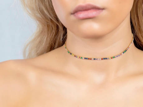 Jewels By Sunaina - LINDSEY Multi Color Choker