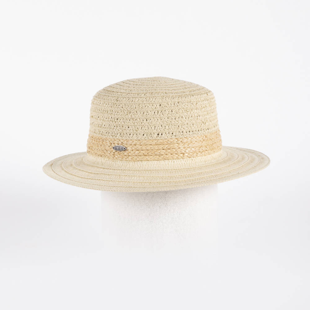 Canadian Hat 1918 - Batia-Boater Hat With Textured Straw - Reitmans