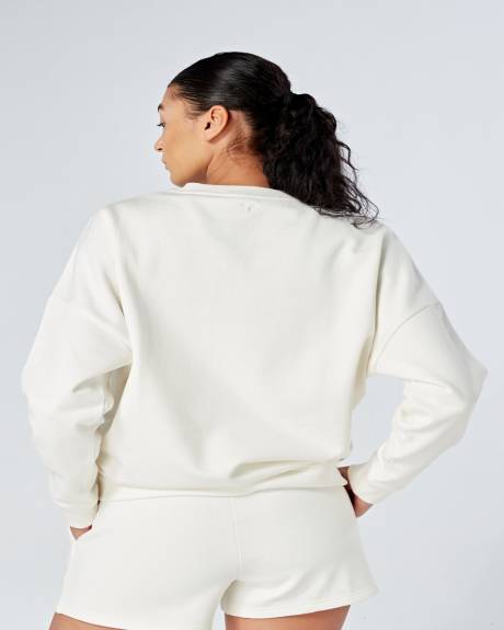 Twill Active - Essentials Oversized Crewneck Sweatshirt - White