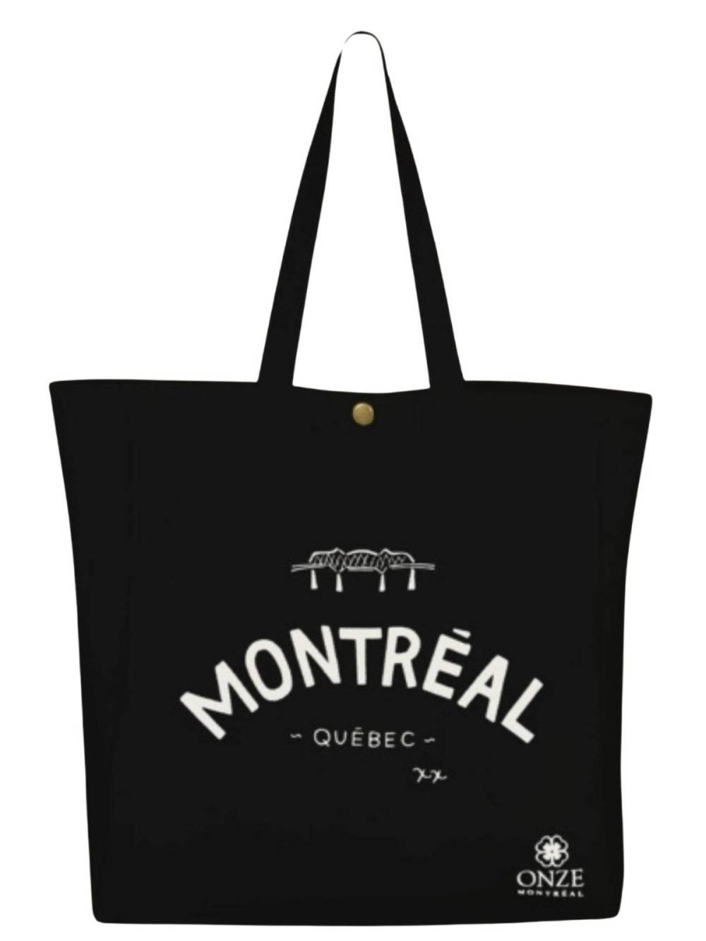 Annick - Montreal Quebec Illustration Canvas Tote