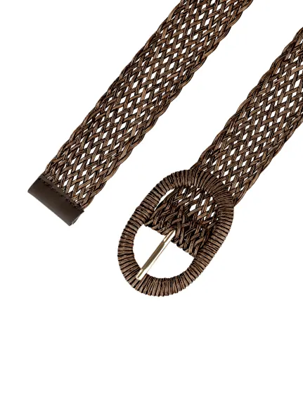 Allegra K- Skinny Braided Woven Waist Belts